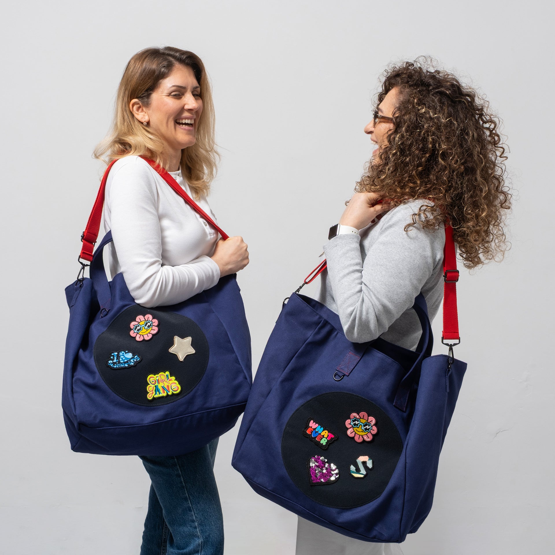 Kanvas Lacivert Tote Çanta